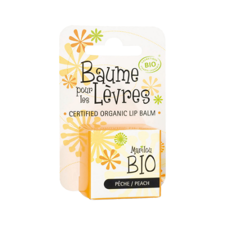 بالم لب مرطوب کننده ماریلو بایو با رایحه هلو حجم ۵ میلی لیتر