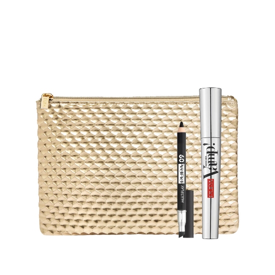 ست کیف لوازم آرایش ریمل ومپ و مداد چشم مولتی پلی پوپا