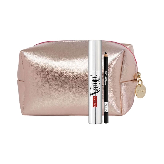 ست کیف لوازم آرایش و ریمل و مداد چشم پوپا