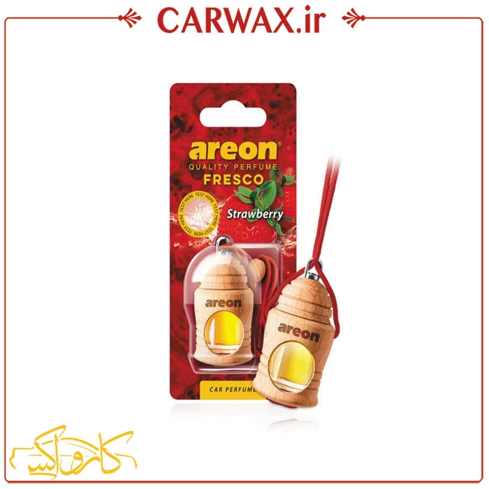 تصویر  خوشبو کننده خودرو فانوسی توت فرنگی آرئون فرسکو Areon Fresco Strawberry