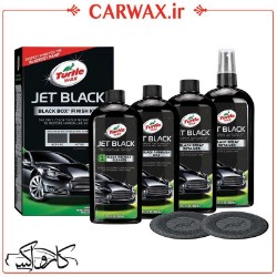 تصویر  کیت واکس و احیا کننده رنگ های مشکی و تیره خودرو ترتل واکس Turtle Wax Black Wax Finish Kit