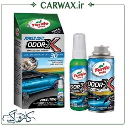 تصویر  کیت تمیز کننده هوای داخل خودروی ترتل واکس  Turtle Wax Power Out Odor-X Whole Car Blast