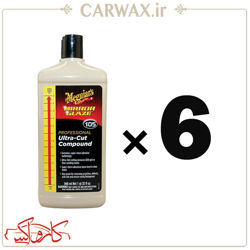 شش عدد پولیش زبر یک لیتری مگوایرز Meguiars M105 Ultra cut Compound (6 Pack)