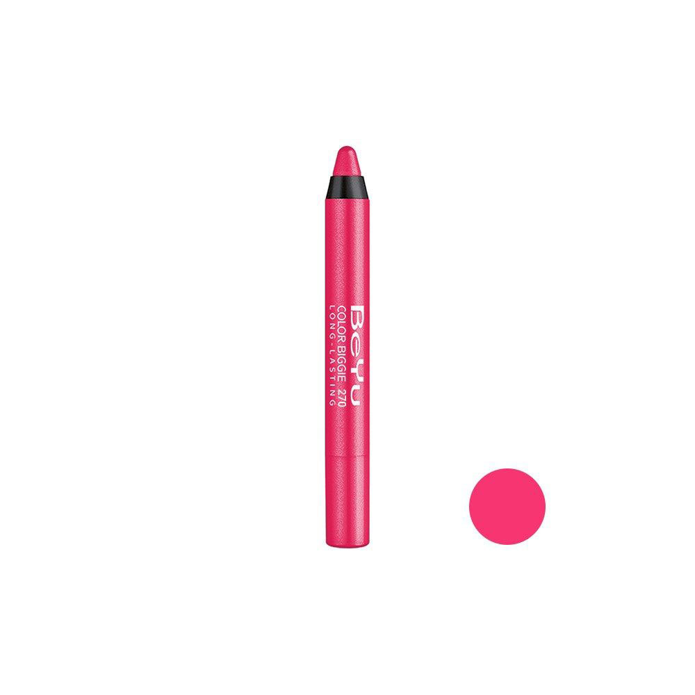 رژ لب مدادی 2 کاره بی یو BeYu Color Biggie for Lip and More Lipstick (کد رنگ 270)