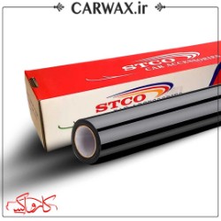 شیشه دودی خودرو تک لایه تم مشکی استیکو Stco متراژ 30 متر	