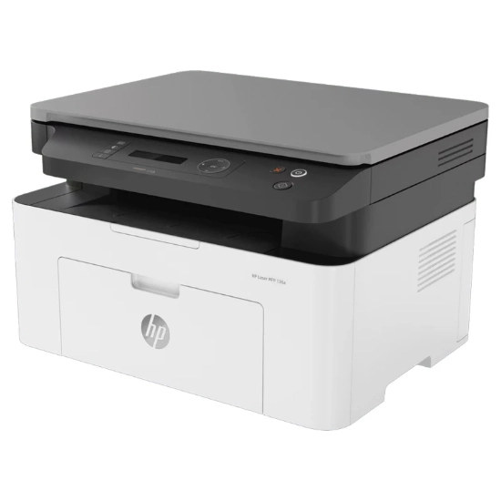 تصویر  پرینتر لیزری 3 کاره اچ‌پی مدل LaserJet MFP 136a با قابلیت پرینت، اسکن و کپی، اتصال USB و نمایشگر